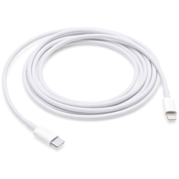 Apple mw2r3zm/a blanco / cable usb-c (m) a lightning (m) 2m