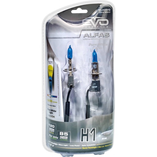 Lámpara / bombilla EVO Formance ALFAS 85W 6000K H1 H4 H7
