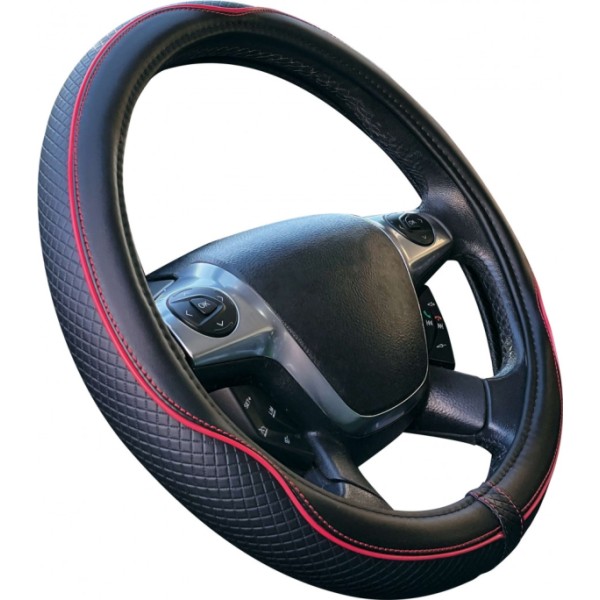 FUNDA VOLANTE PVC CENTAURO 37-39CM.NEGRO/NARANJA