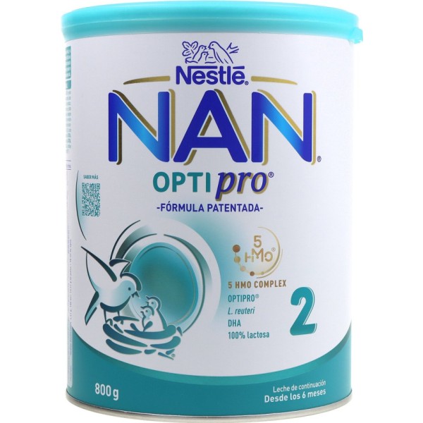 Nestlé NAN Optipro 2 Leche de Continuación Desde 6 Meses 800g